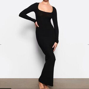 Soft Lounge Dress with Long Sleeves